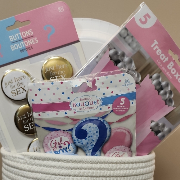 Gender Reveal Celebration Kit with Pink and Blue Accents - Picture 4 of 8